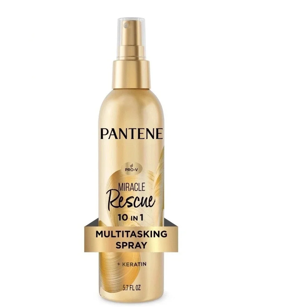 ✅Pantene Miracle Rescue 10 in 1 Multitasking Leave in Spray Conditioner, 5.7 Oz